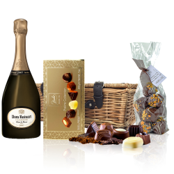 Buy Dom Ruinart Blanc de Blancs 2007 Champagne 75cl And Chocolates Hamper