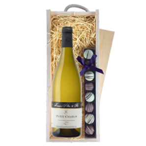 Buy Domaine Fillon Petit Chablis 75cl White Wine & Truffles, Wooden Box