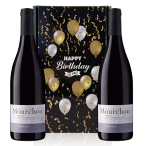 Buy Domaine Mourchon Cotes du Rhone Tradition 75cl Red Wine Happy Birthday Wine Duo Gift Box (2x75cl)