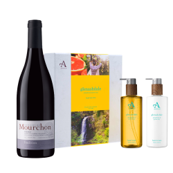 Buy Domaine Mourchon Cotes du Rhone Tradition 75cl Red Wine with Arran Glenashdale Hand Care Gift Set