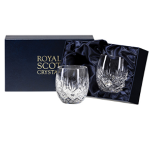 Buy Royal Scot Crystal Edinburgh 2 Barrel Tumblers Presentation Boxed