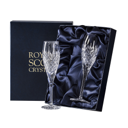 Buy 2 Royal Scot Presentation Boxed Edinburgh Champagne Flutes
