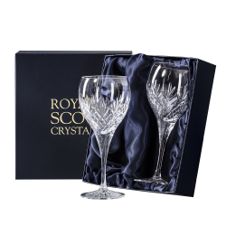Buy Royal Scot Crystal - Edinburgh - 2 Crystal Wine Glasses (Presentation Boxed)