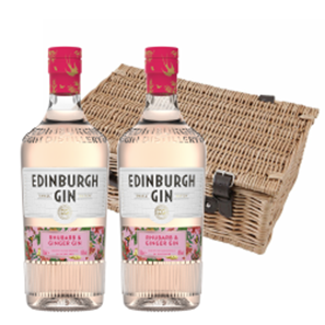 Buy Edinburgh Rhubarb &amp; Ginger Gin 70cl Duo Hamper (2x70cl)