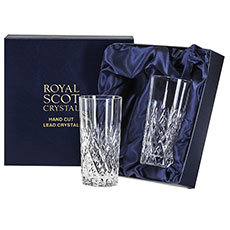 Buy Royal Scot Crystal - Edinburgh 2 Tall Tumblers (Presentation Boxed)