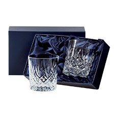 Buy & Send Royal Scot Crystal - Edinburgh - 2 Crystal Whisky Tumblers (Presentation Boxed)