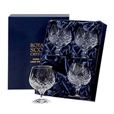 Buy & Send Royal Scot Crystal - Edinburgh - 4 Crystal Brandy Glasses (Presentation Boxed)