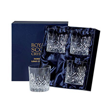 Buy & Send Royal Scot Crystal - Edinburgh - 4 Crystal Whisky Tumblers (Presentation Boxed)