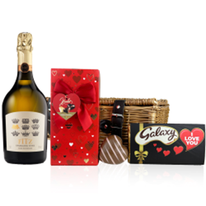 Buy Fitz Brut White 75cl And Chocolate Love You Hamper