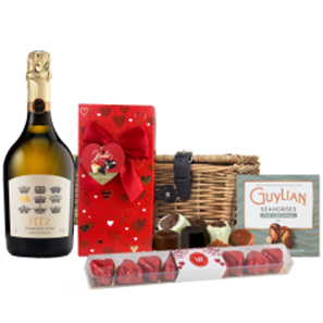 Buy Fitz Brut White 75cl And Chocolate Love You Hamper