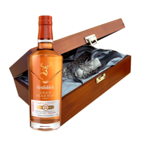 Buy Glenfiddich 21 Year Old Gran Reserve Whisky 70cl In Luxury Box With Royal Scot Glass