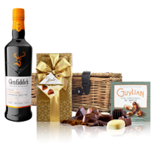 Buy Glenfiddich Fire And Cane 70cl And Chocolates Hamper