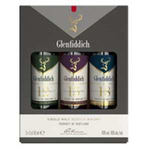 Buy Glenfiddich The Family Collection Single Malt Scotch Whisky Gift Set 3 x 5cl