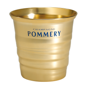 Buy Pommery Branded Metal Ice Bucket In Gold
