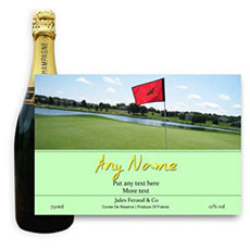 Buy Personalised Champagne - Golf Label