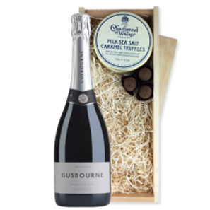 Buy Gusbourne Blanc De Blancs ESW 75cl And Milk Sea Salt Charbonnel Chocolates Box