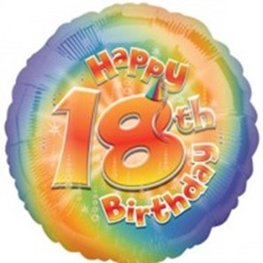 Buy Happy 18th Birthday Helium Balloon