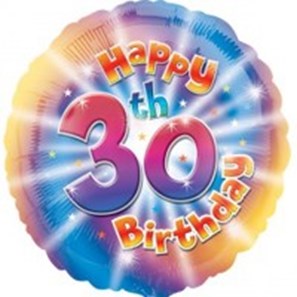 Buy Happy 30th Birthday Helium Balloon