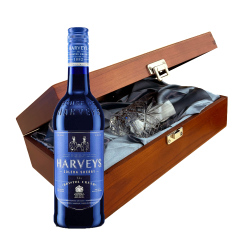 Buy Harveys Bristol Cream Sherry 70cl In Luxury Box With Royal Scot Glass