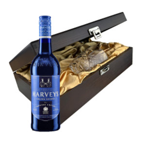 Buy Harveys Bristol Cream Sherry 70cl In Luxury Box With Royal Scot Glass