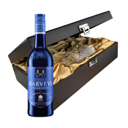 Buy & Send Harveys Bristol Cream Sherry 70cl In Luxury Box With Royal Scot Glass