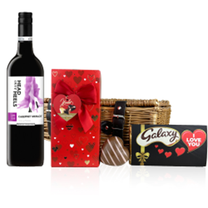 Buy Head over Heels Cabernet Merlot 75cl Red Wine And Chocolate Love You Hamper