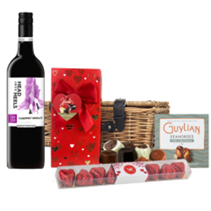 Buy Head over Heels Cabernet Merlot 75cl Red Wine And Chocolate Love You Hamper