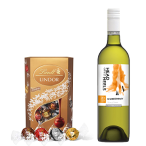 Buy Head over Heels Chardonnay 75cl White Wine With Lindt Lindor Assorted Truffles 200g