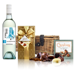 Buy Head over Heels Sauvignon Blanc 75cl White Wine And Chocolates Hamper