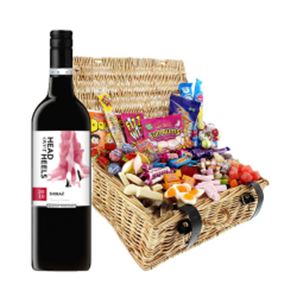Buy Head over Heels Shiraz 75cl Red Wine And Retro Sweet Hamper
