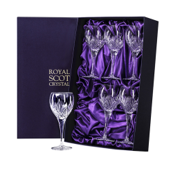 Buy & Send 6 Royal Scot Wine Glasses - Highland - PRESENTATION BOXED