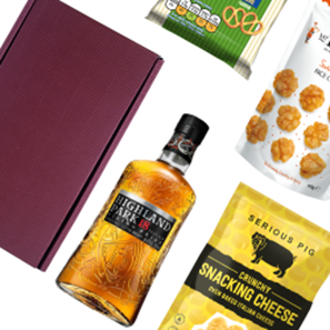 Buy Highland Park 18 year old Malt 70cl Nibbles Hamper
