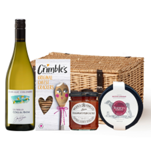 Buy Jean-Luc Colombo Cotes Du Rhone Les Abeilles Blanc 75cl White Wine And Cheese Hamper
