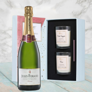 Buy Jules Feraud Brut 75cl With Love Body & Earth 2 Scented Candle Gift Box