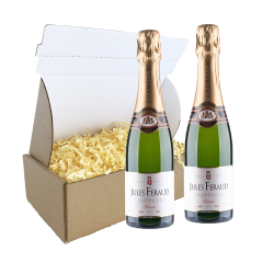Buy Jules Feraud Brut Champagne Half Bottle 37.5cl Twin Postal Box
