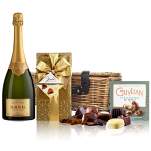 Buy Krug Grande Cuvee Editions Champagne 75cl And Chocolates Hamper