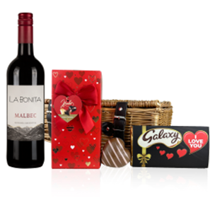 Buy La Bonita Malbec 75cl Red Wine And Chocolate Love You Hamper
