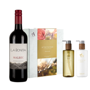 Buy La Bonita Malbec 75cl Red Wine with Arran After The Rain Hand Care Set