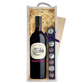 Buy La Forge Cabernet Sauvignon 75cl Red Wine & Truffles, Wooden Box