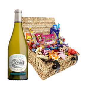Buy La Forge Sauvignon Blanc 75cl White Wine And Retro Sweet Hamper
