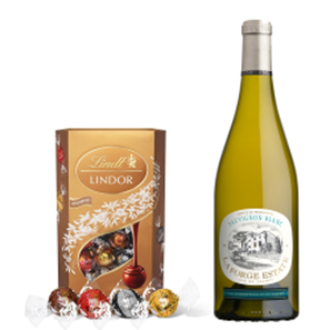 Buy La Forge Sauvignon Blanc 75cl White Wine With Lindt Lindor Assorted Truffles 200g