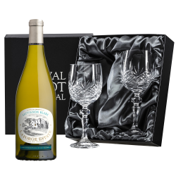 Buy La Forge Sauvignon Blanc 75cl White Wine, With Royal Scot Wine Glasses