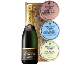 Buy & Send Lanson Black Label Brut 75cl And Charbonnel Trio of Truffles Gift Box