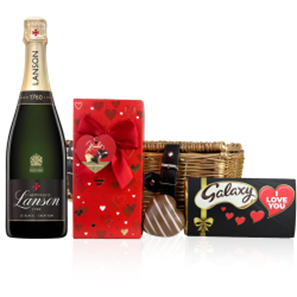 Buy Lanson Le Black Creation 257 Brut Champagne 75cl And Chocolate Love You hamper