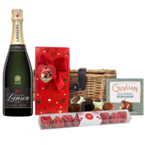 Buy Lanson Le Black Creation Brut Champagne 75cl And Chocolate Love You Hamper