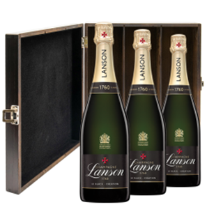 Buy Lanson Le Black Creation Brut Champagne 75cl Trio Luxury Gift Boxed Champagne