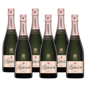 Buy Lanson Le Rose Label Champagne 75cl (6x75cl) Case