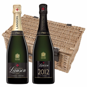 Buy Lanson Le Vintage & Lanson Le Black Label Brut Duo Hamper (2x75cl)