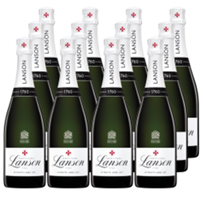 Buy Lanson Le White Label Sec Champagne 75cl Case of 12