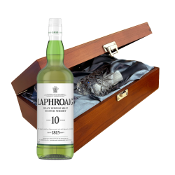 Buy Laphroaig 10 year old Malt 70cl In Luxury Box With Royal Scot Glass